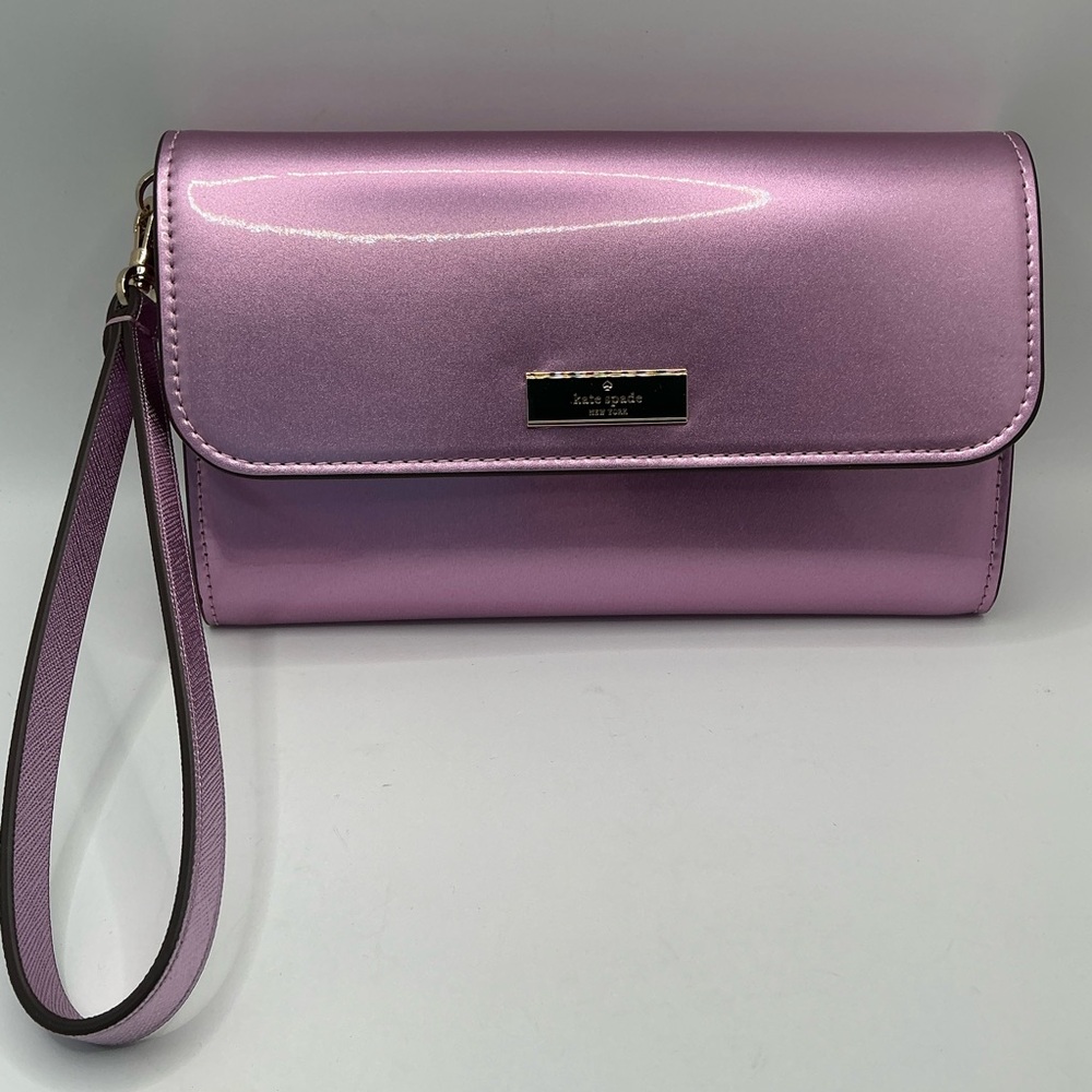💜 NEW♠️ Kate Spade ♠️ Kenzie Boxed Medium Flap Wristlet
